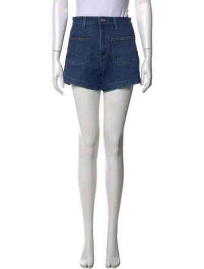 Pre-owned Reformation Mini Shorts In Blue