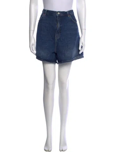 Pre-owned Reformation Mini Shorts In Blue