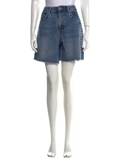 Pre-owned Reformation Mini Shorts In Blue