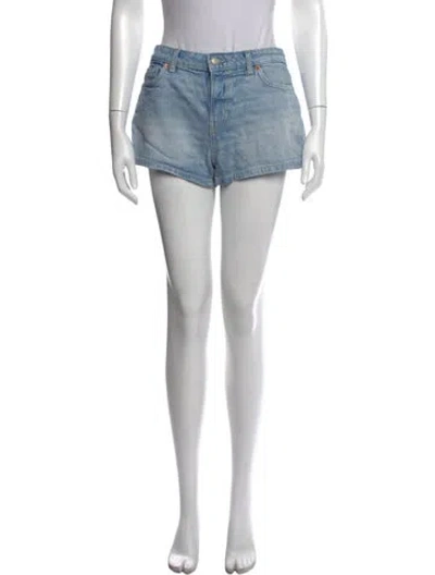 Pre-owned Reformation Mini Shorts In Blue