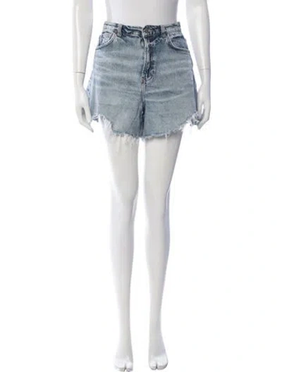 Pre-owned Reformation Mini Shorts In Blue