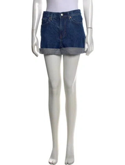 Pre-owned Reformation Mini Shorts In Blue
