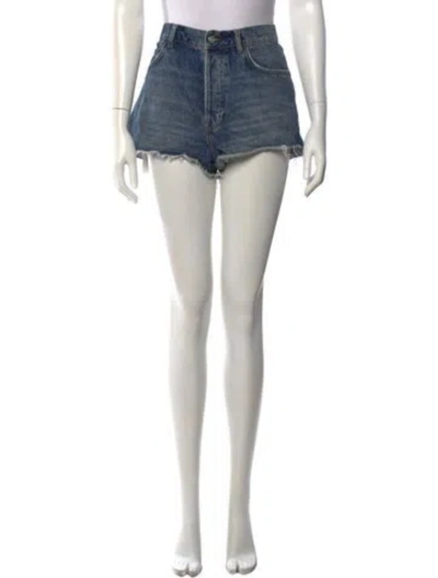 Pre-owned Reformation Mini Shorts In Blue