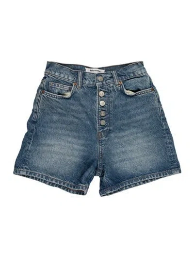 Pre-owned Reformation Mini Shorts In Blue