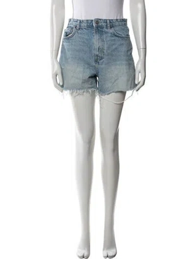 Pre-owned Reformation Mini Shorts In Blue