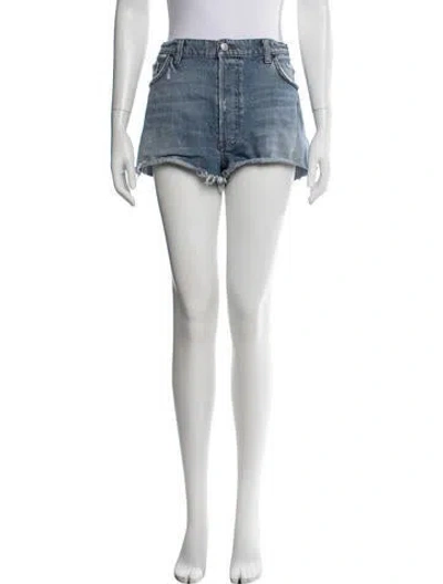 Pre-owned Reformation Mini Shorts In Blue