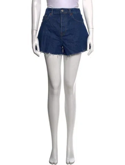 Pre-owned Reformation Mini Shorts In Blue