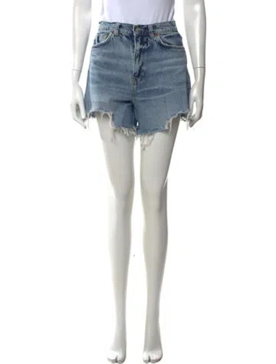 Pre-owned Reformation Mini Shorts In Blue