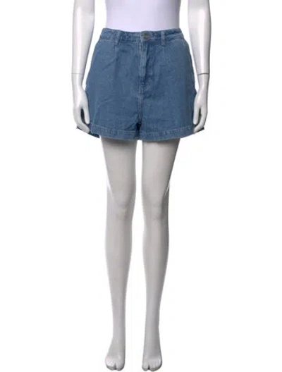Pre-owned Reformation Mini Shorts In Blue