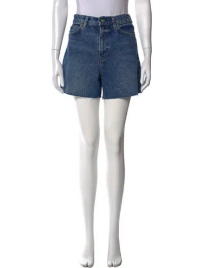 Pre-owned Reformation Mini Shorts In Blue