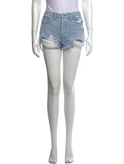 Pre-owned Reformation Mini Shorts In Blue