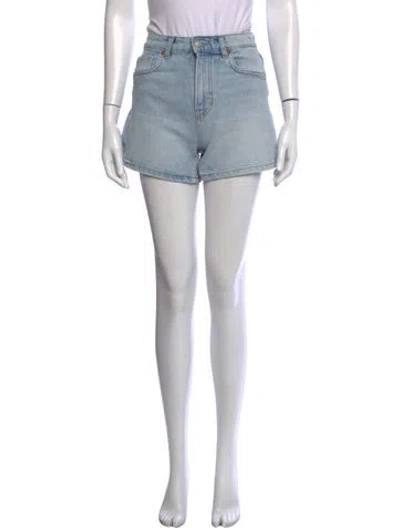 Pre-owned Reformation Mini Shorts In Blue