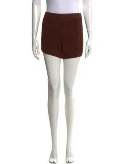 Pre-owned Reformation Mini Shorts In Brown