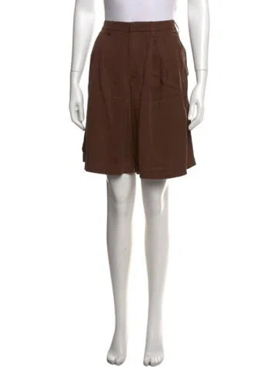 Pre-owned Reformation Mini Shorts In Brown