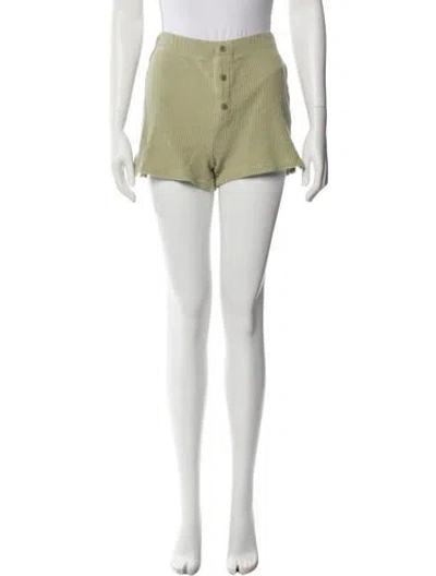 Pre-owned Reformation Mini Shorts In Green
