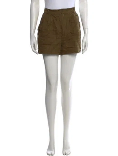 Pre-owned Reformation Mini Shorts In Green