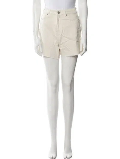 Pre-owned Reformation Mini Shorts In Neutral