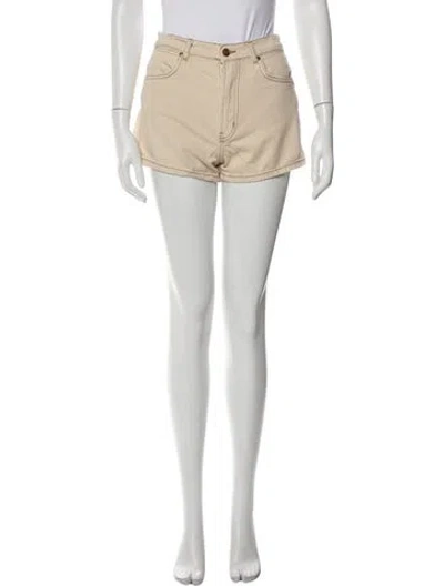 Pre-owned Reformation Mini Shorts In Neutral