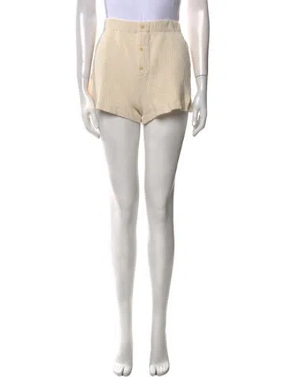 Pre-owned Reformation Mini Shorts In Neutral