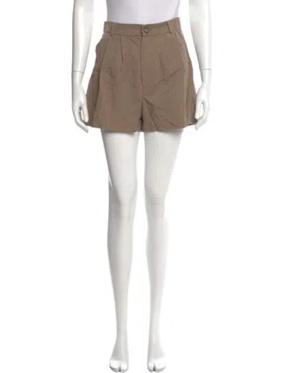 Pre-owned Reformation Mini Shorts In Neutral