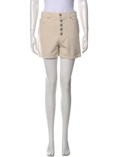 Pre-owned Reformation Mini Shorts In Neutral