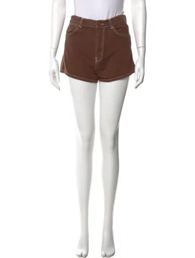 Pre-owned Reformation Mini Shorts In Neutral