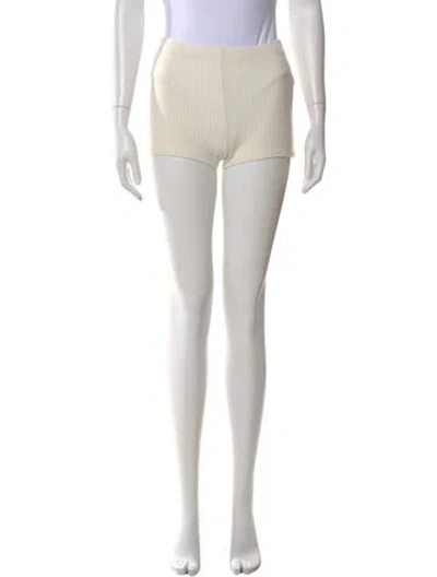 Pre-owned Reformation Mini Shorts In Neutral