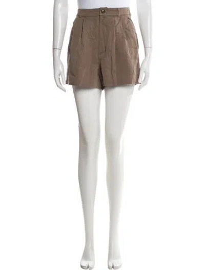 Pre-owned Reformation Mini Shorts In Neutral