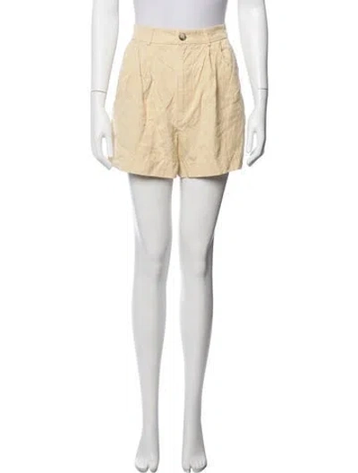 Pre-owned Reformation Mini Shorts In Neutral