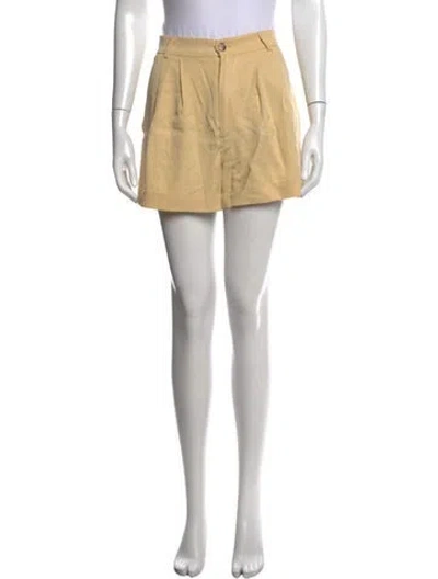 Pre-owned Reformation Mini Shorts In Neutral