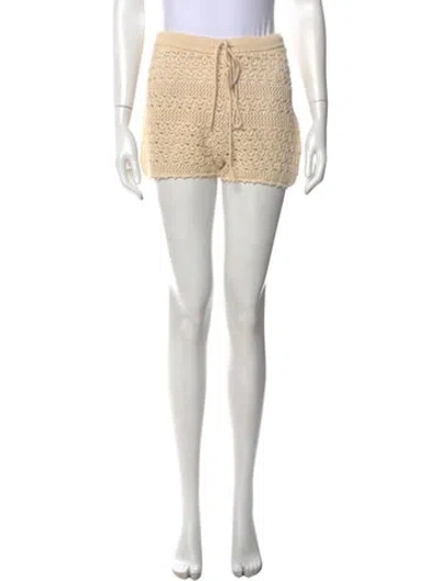 Pre-owned Reformation Mini Shorts In Neutral