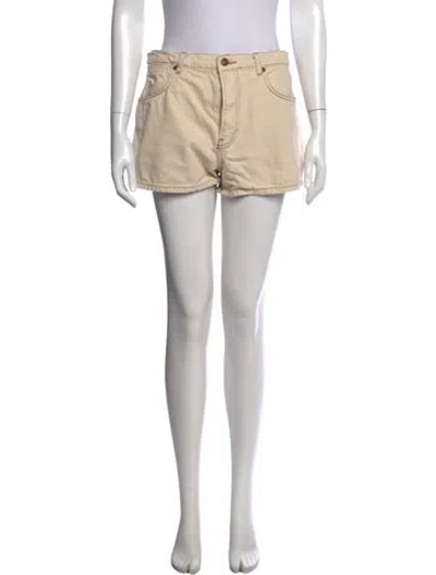 Pre-owned Reformation Mini Shorts In Neutral