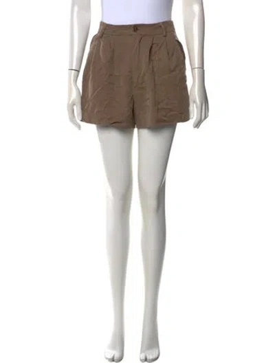 Pre-owned Reformation Mini Shorts In Neutral