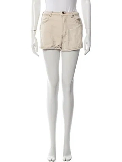 Pre-owned Reformation Mini Shorts In Neutrals