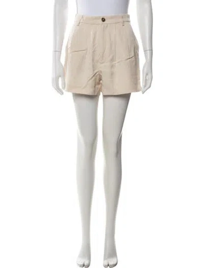 Pre-owned Reformation Mini Shorts In Neutrals