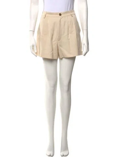 Pre-owned Reformation Mini Shorts In Neutrals