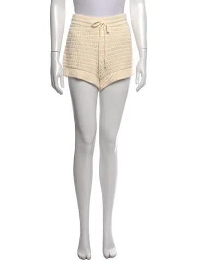 Pre-owned Reformation Mini Shorts In Neutrals