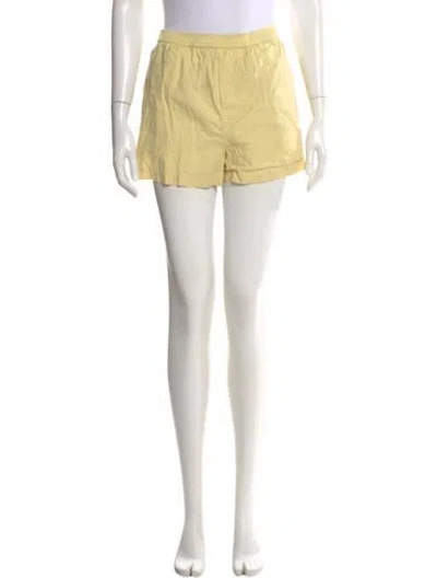 Pre-owned Reformation Mini Shorts In Yellow