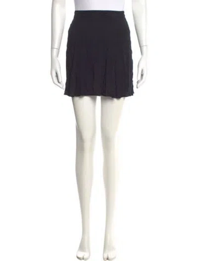 Pre-owned Reformation Mini Skirt In Black