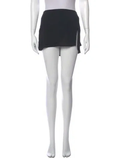 Pre-owned Reformation Mini Skirt In Black