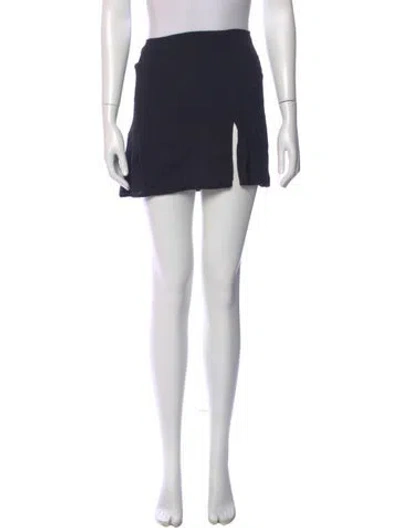 Pre-owned Reformation Mini Skirt In Black