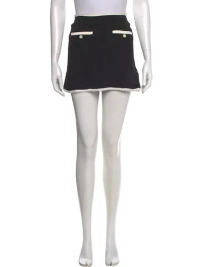 Pre-owned Reformation Mini Skirt In Black