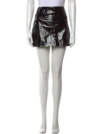 Pre-owned Reformation Mini Skirt In Black