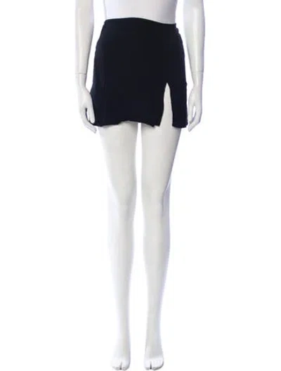 Pre-owned Reformation Mini Skirt In Black
