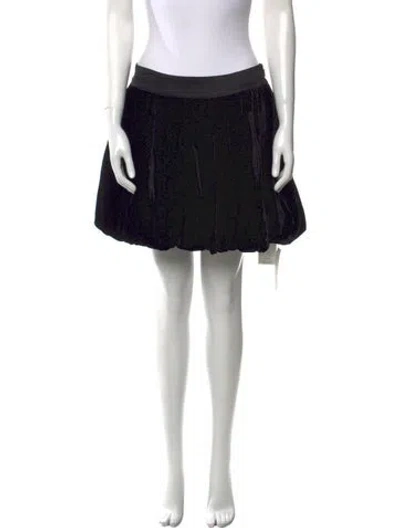 Pre-owned Reformation Mini Skirt In Black