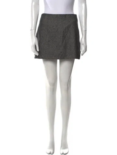 Pre-owned Reformation Mini Skirt In Black