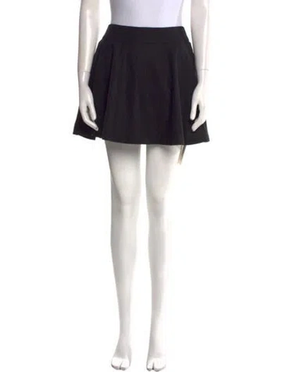 Pre-owned Reformation Mini Skirt In Black