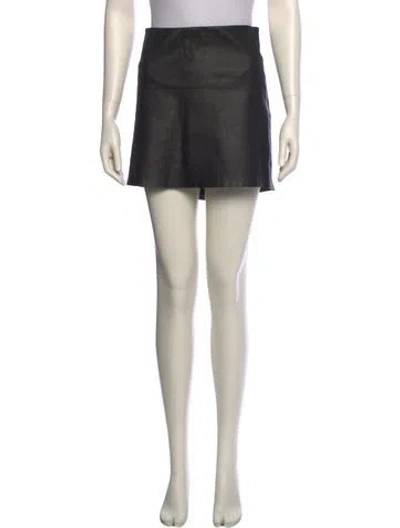 Pre-owned Reformation Mini Skirt In Black