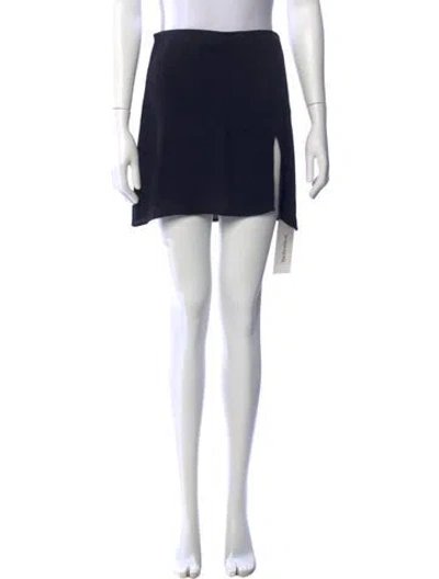 Pre-owned Reformation Mini Skirt In Black