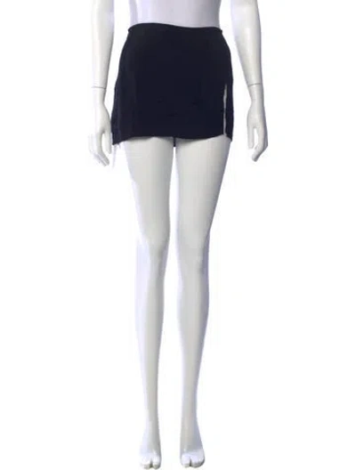Pre-owned Reformation Mini Skirt In Black